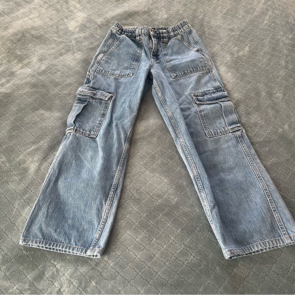 BDG Urban Outfitters‎ Skate Cargo Jeans Light Wash W26 L32 Relaxed Fit